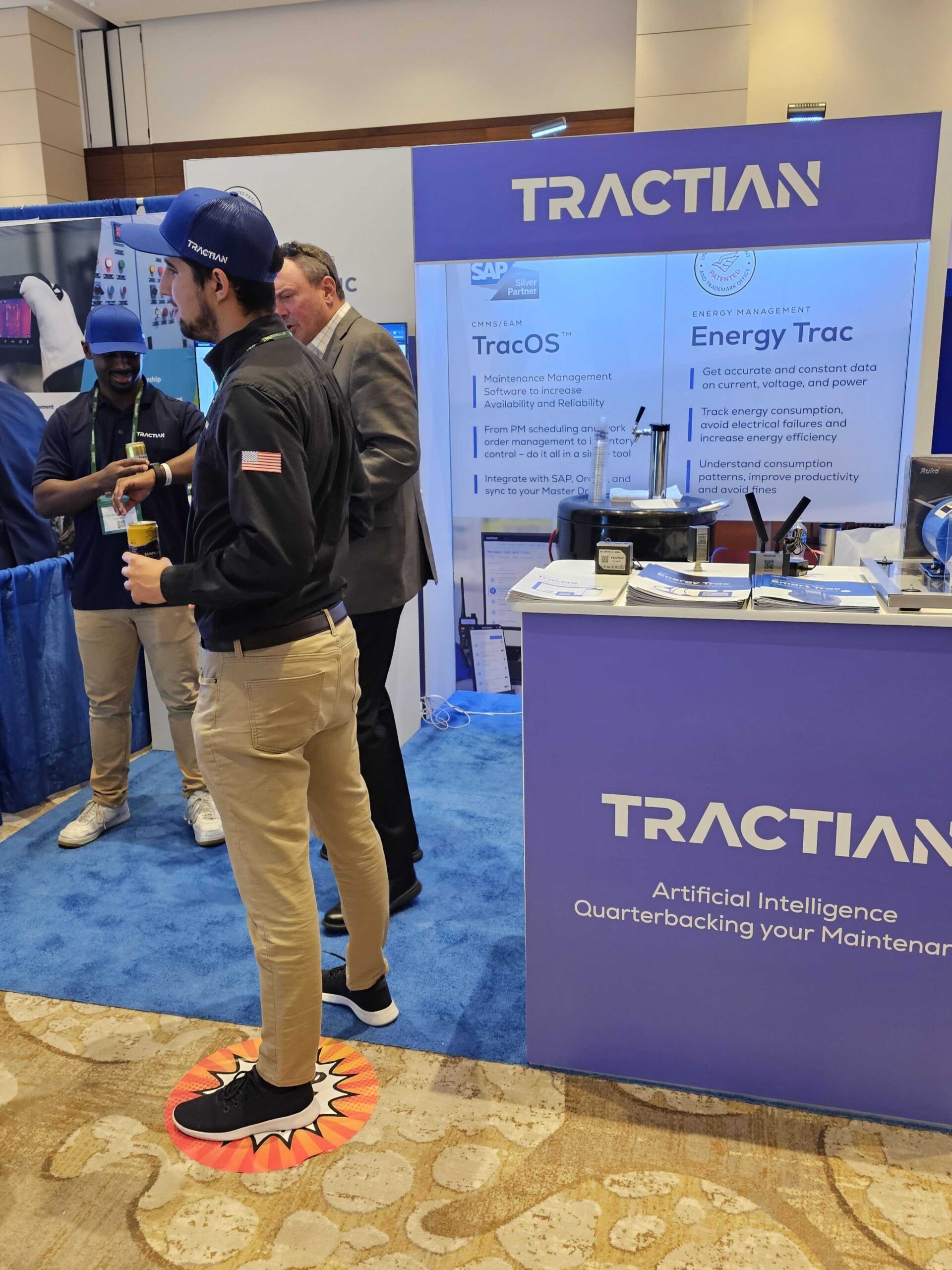 an image of the tractian booth